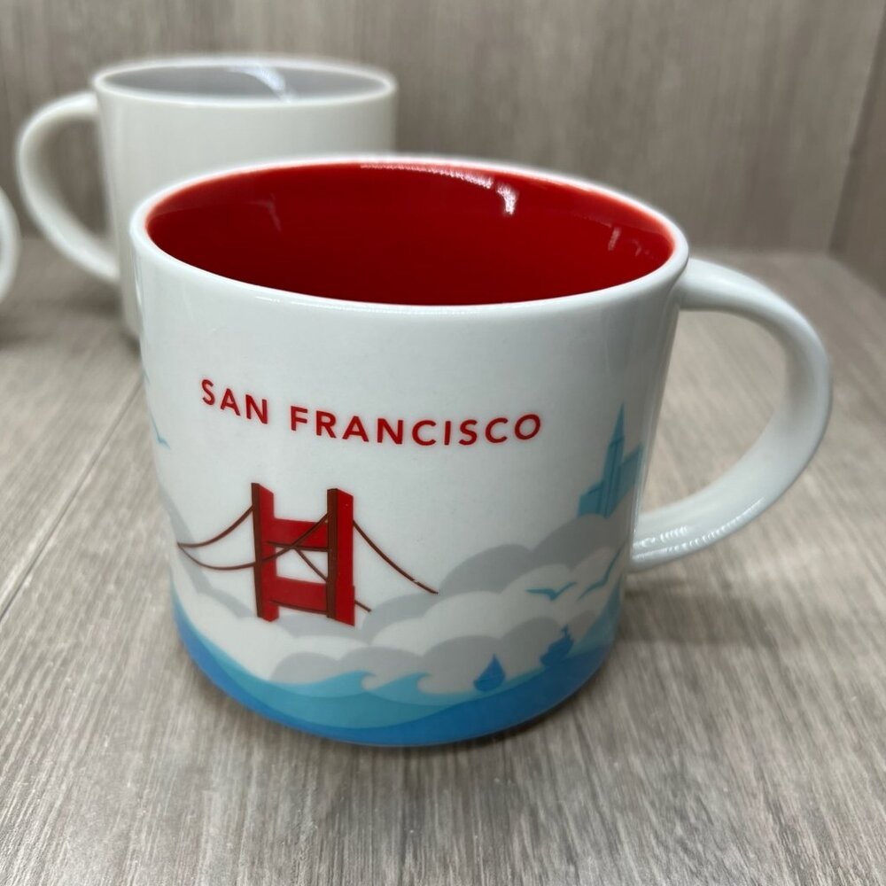 Starbucks You Are Here Collection Mugs Arizona Chicago Nashville San Francisco - Picture 11 of 13